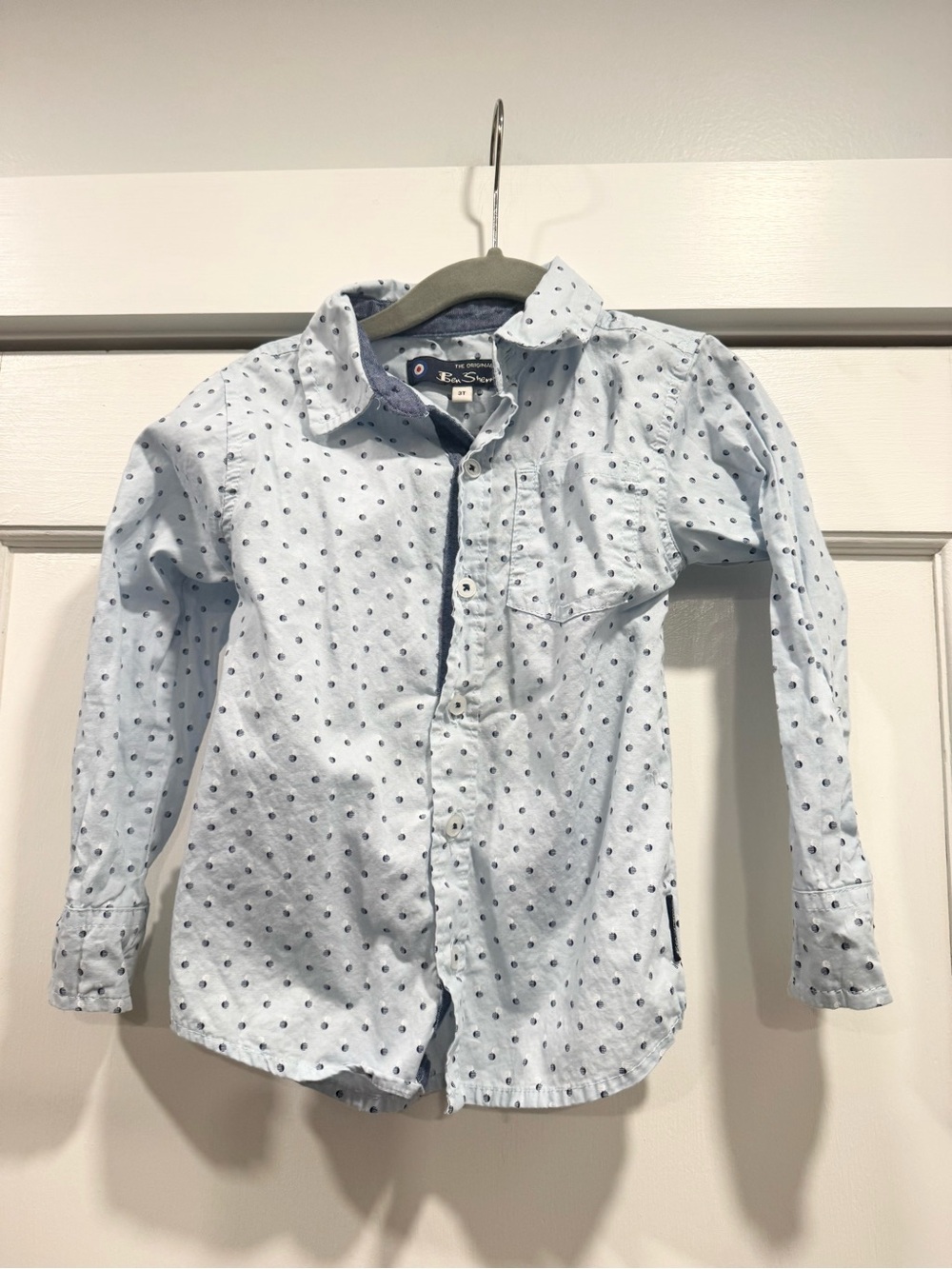 Ben Sherman Collarded Long Sleeve button down shirt boys 3T preppy formal event